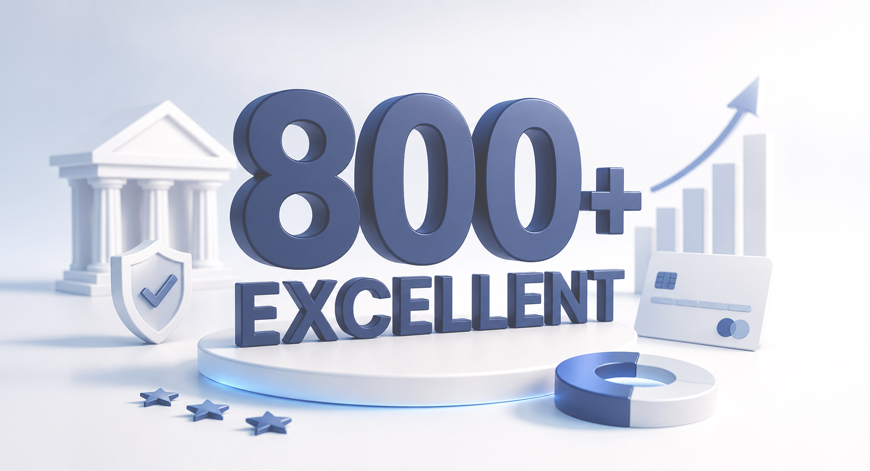 800 plus excellent credit score illustration
