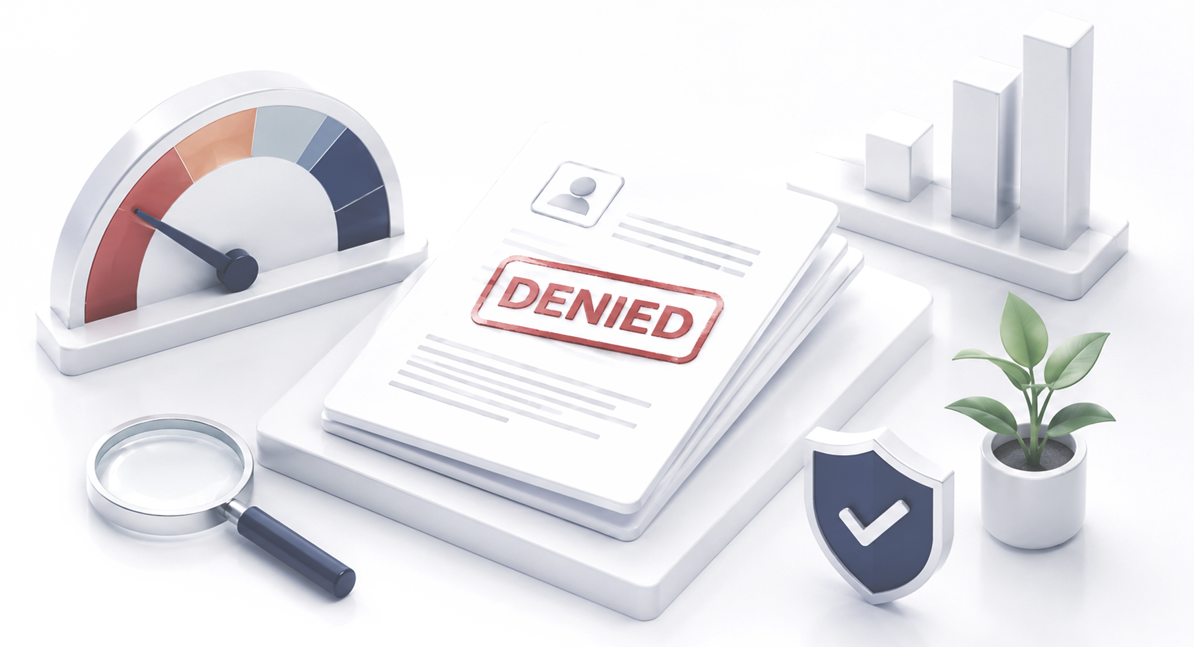 Credit denial meaning illustration