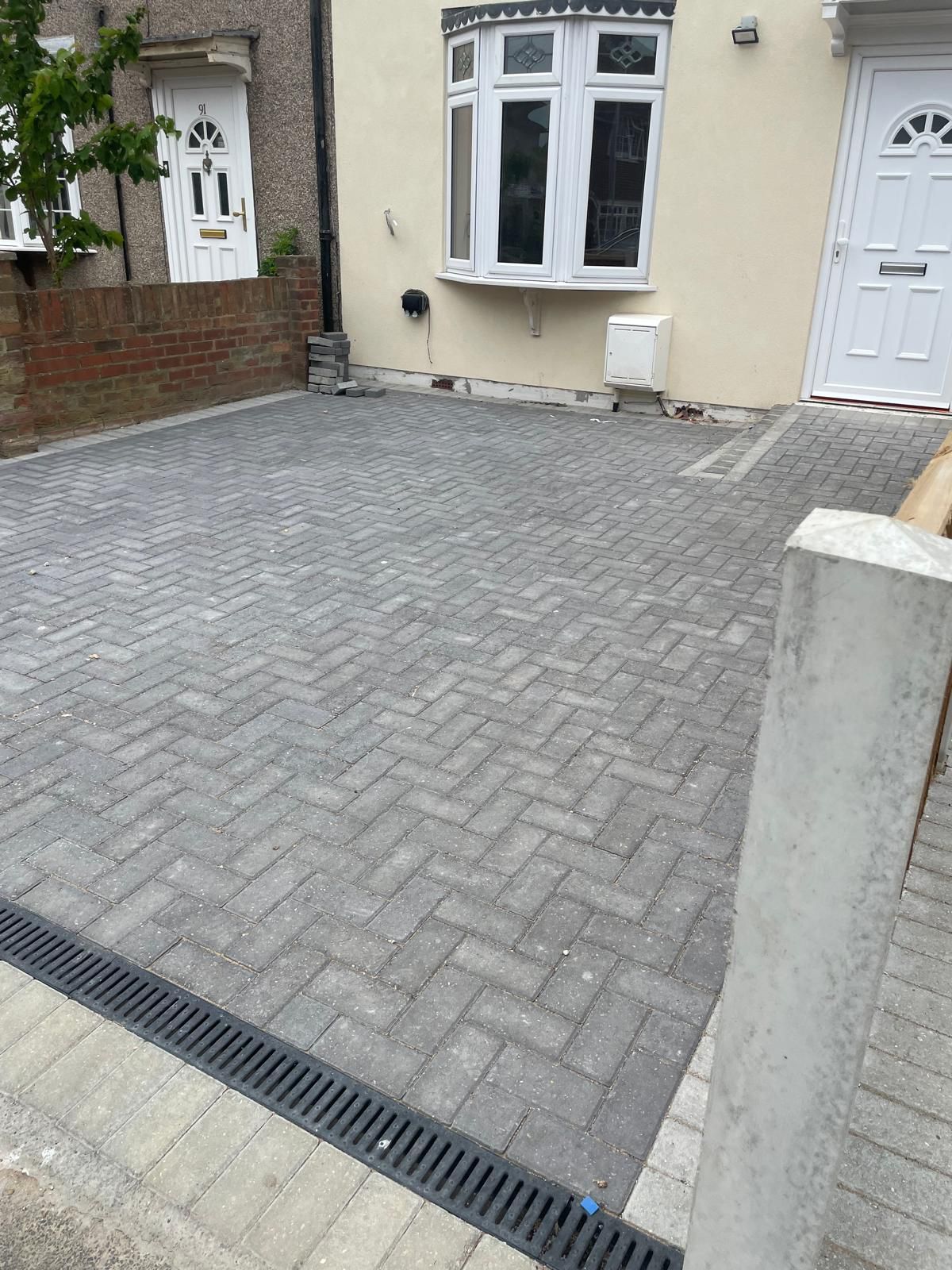 Landscaped garden with seating