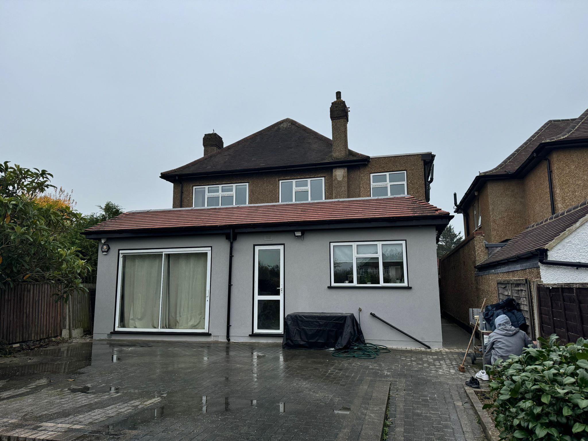 Rear extension with modern glazing