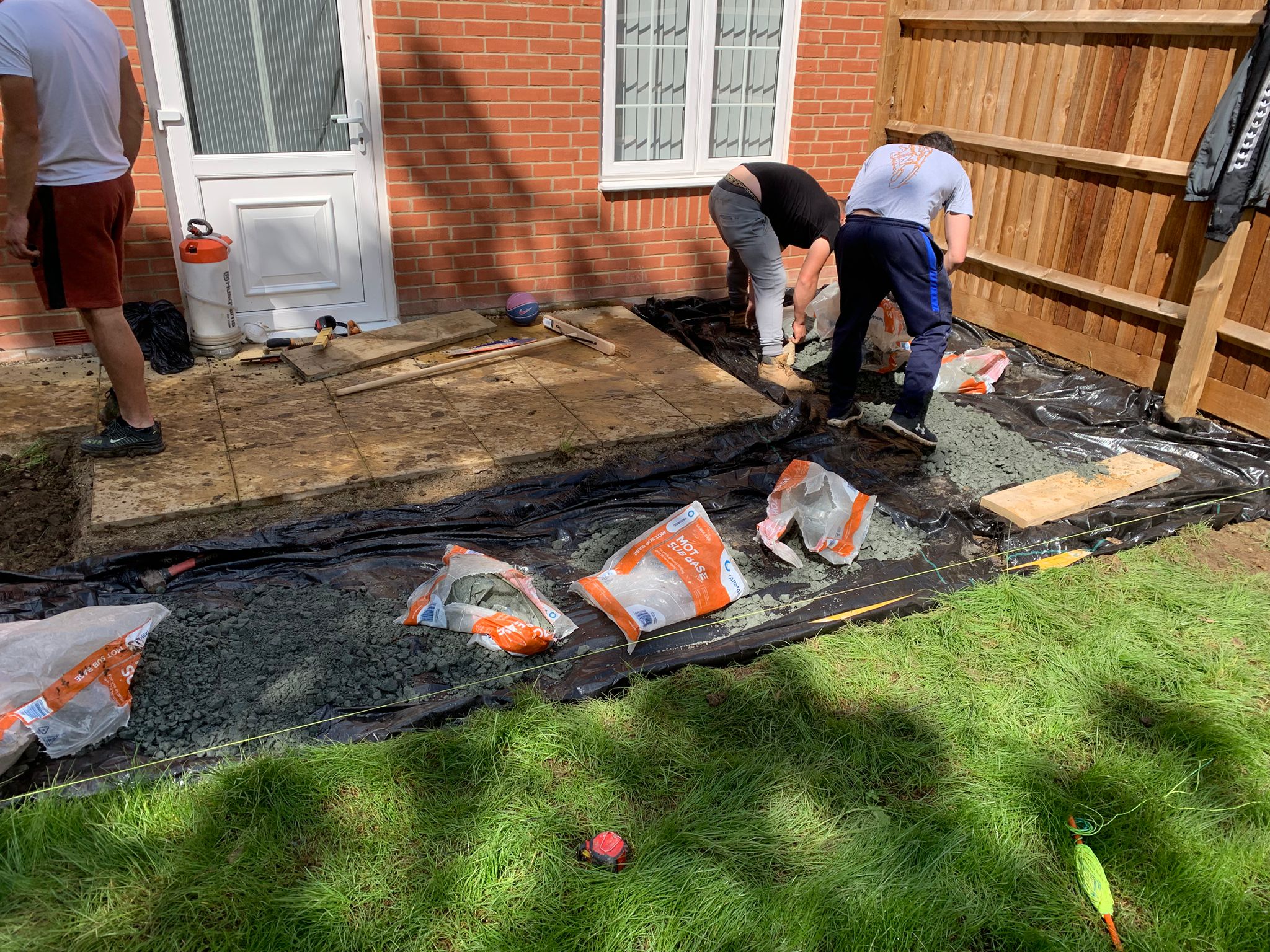 Garden landscaping project