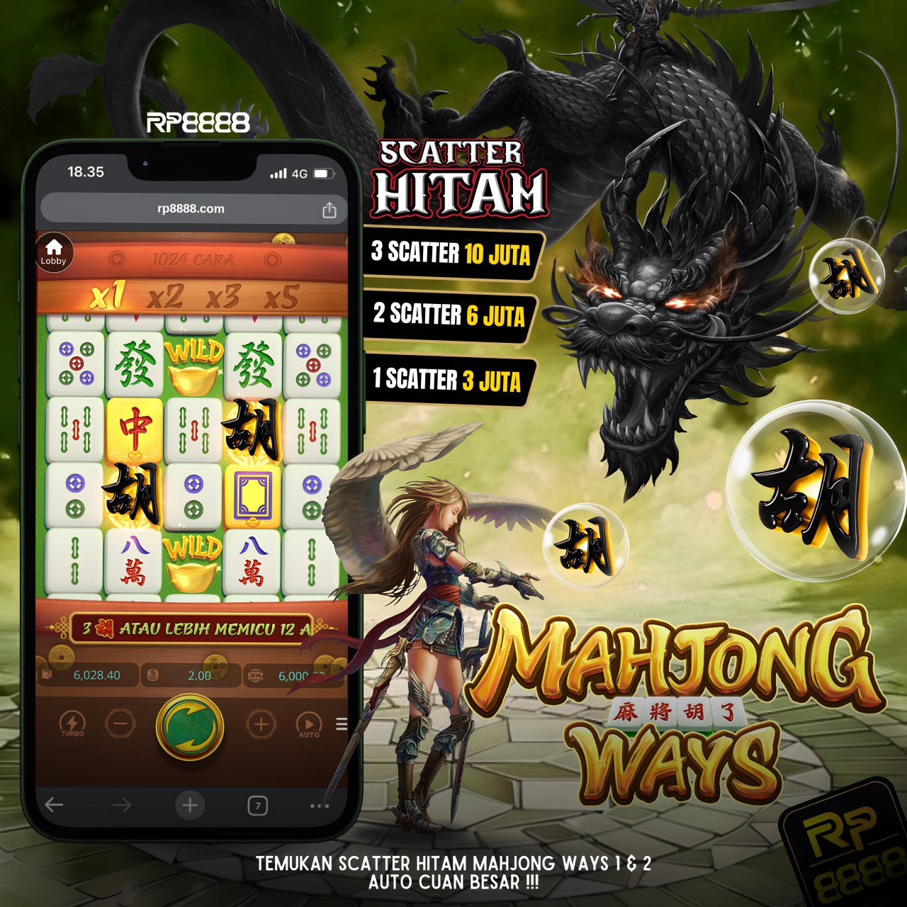 RP8888 : RTP Live Bocoran RTP Slot Mahjong Ways Gampang Dapat Scatter Hitam