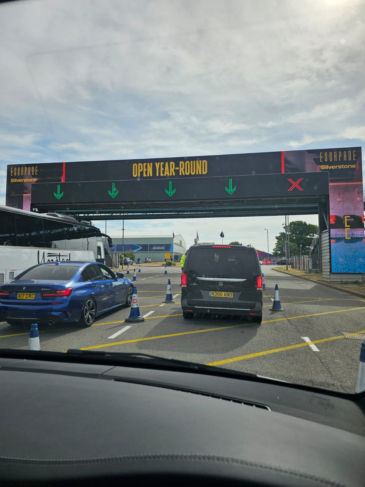 Helicopter and traffic avoidance routes for transfers to the British Grand Prix at Silverstone.