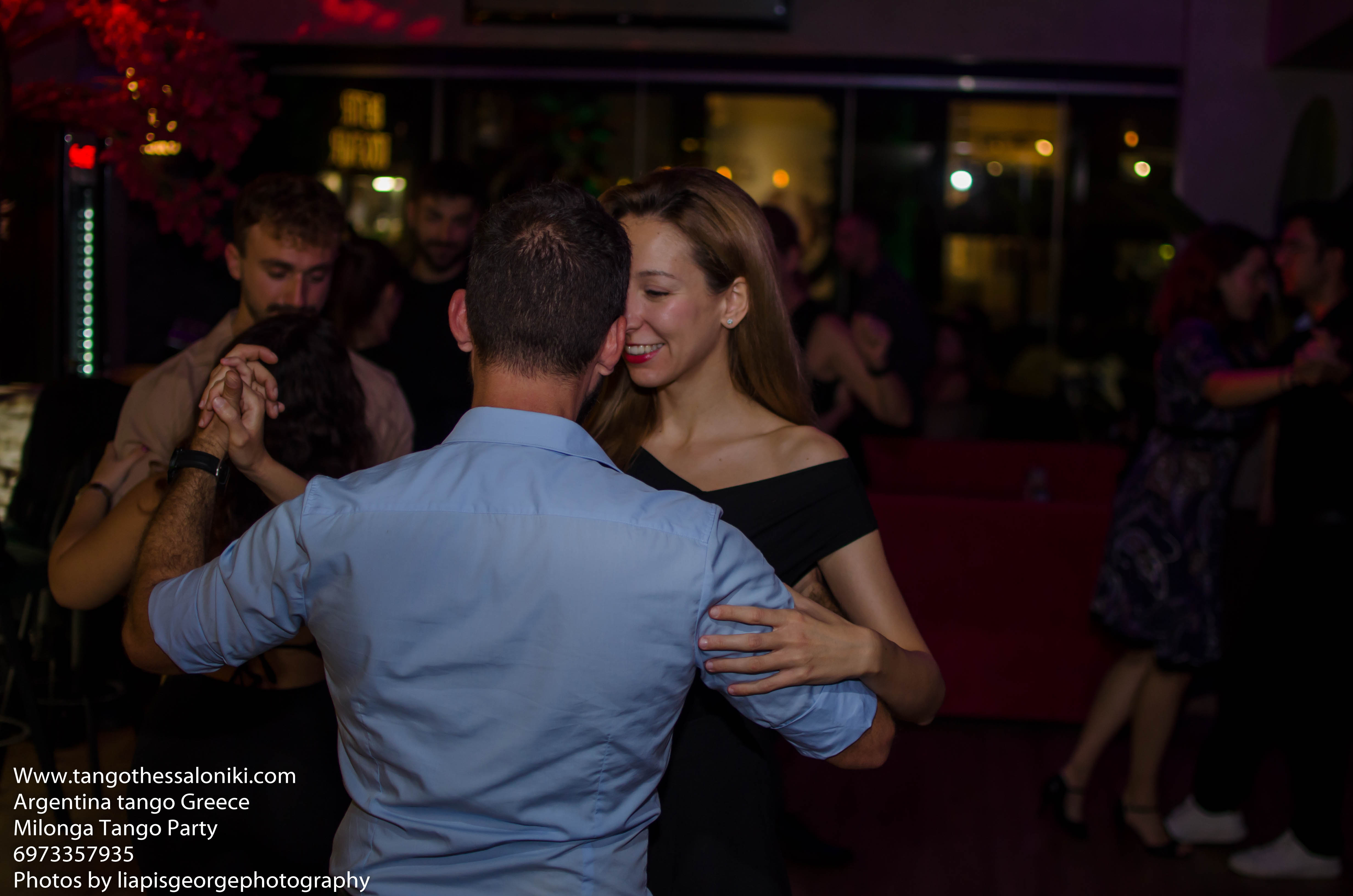 Milonga Tango Party Havana Game Night Edition - Vintage tango dancers silhouettes with Havana backdrop