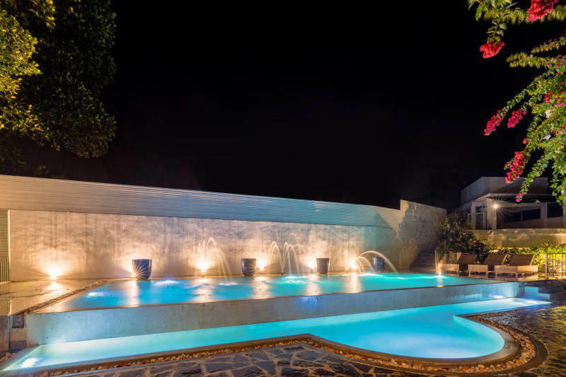 The pool at Hebron Gardens House
