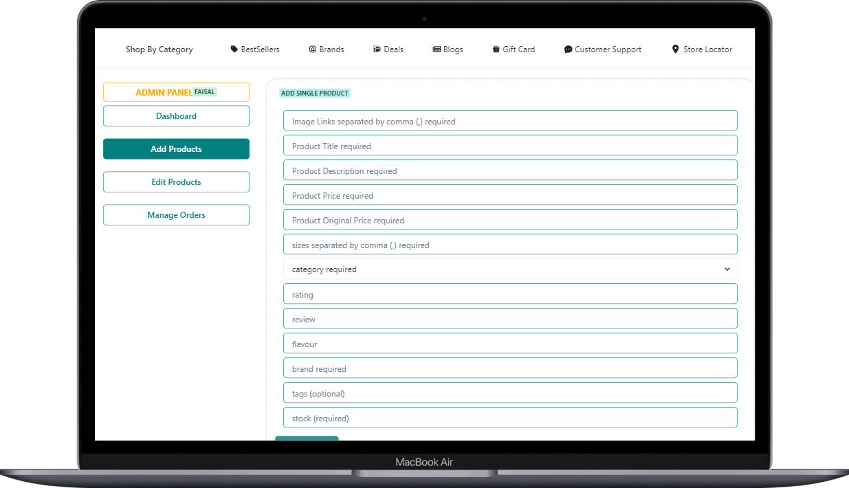 Healthistic (HealthKart.in Clone) Full Stack App 