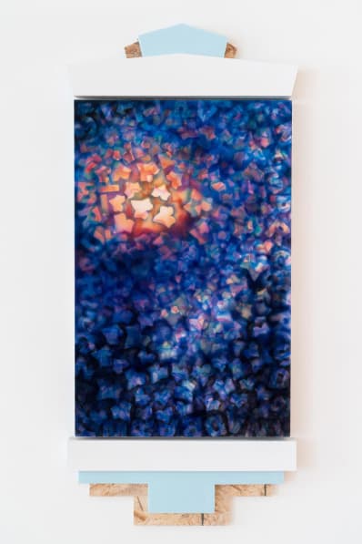Gallery documentation of a painting with architectural framing