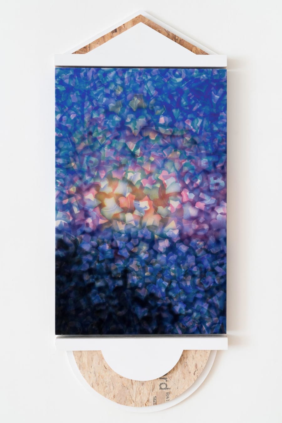 Gallery documentation of a painting with architectural framing