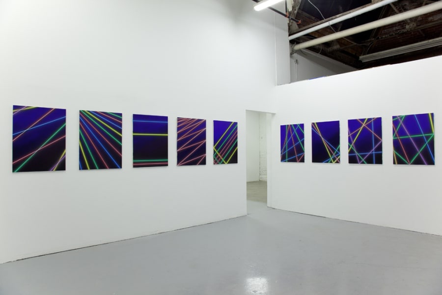 Gallery documentation of an exhibition of paintings