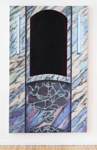 Image of solo painting exhibition installed in an art gallery.