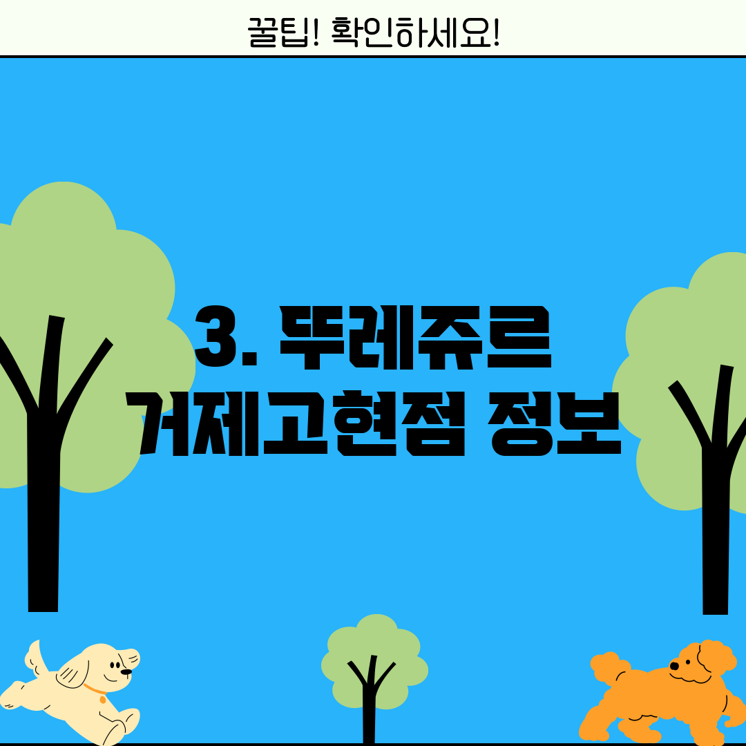 3. 뚜레쥬르 거제고현점 정보