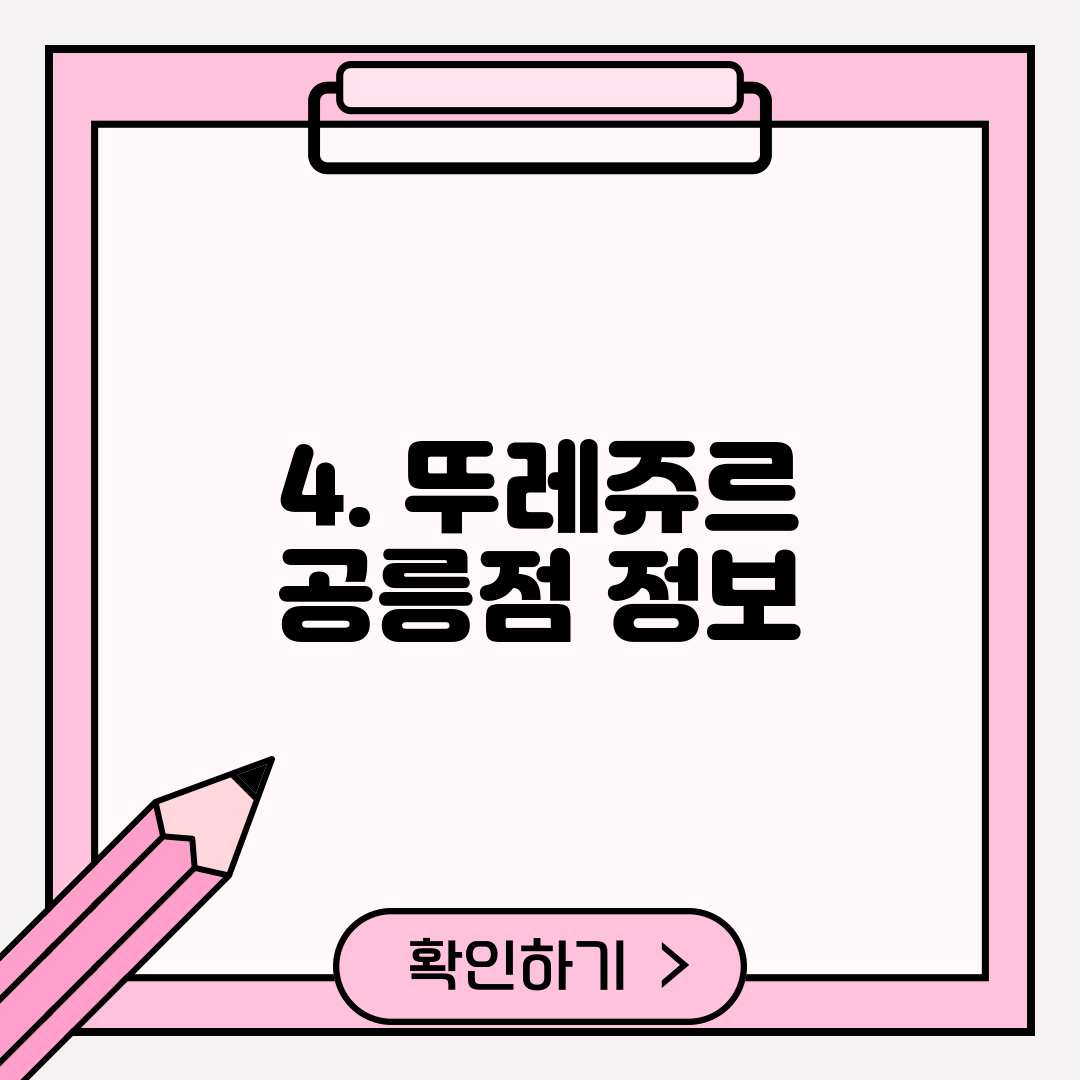 4. 뚜레쥬르 공릉점 정보