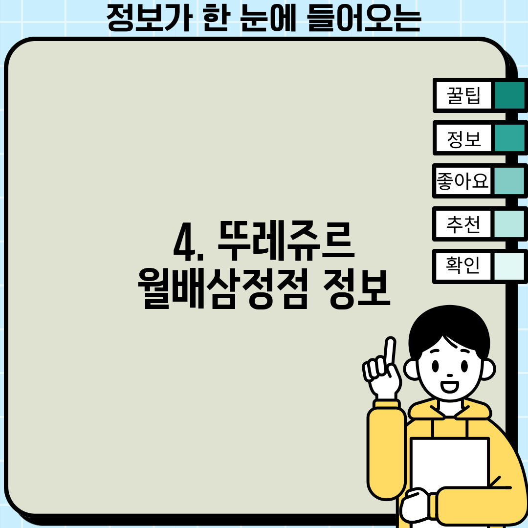 4. 뚜레쥬르 월배삼정점 정보