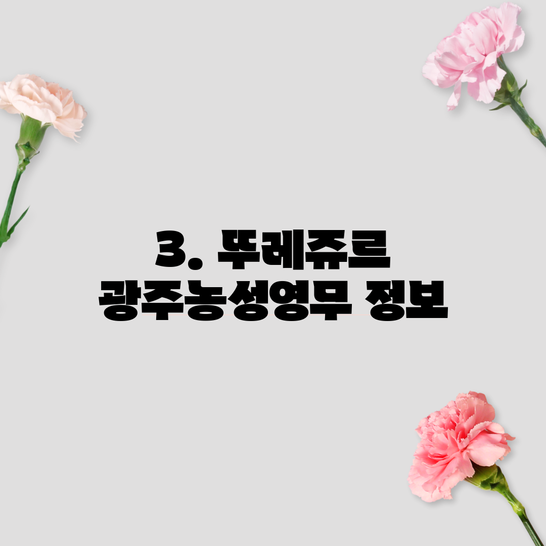3. 뚜레쥬르 광주농성영무 정보