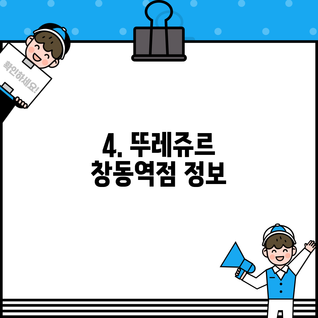 4. 뚜레쥬르 창동역점 정보