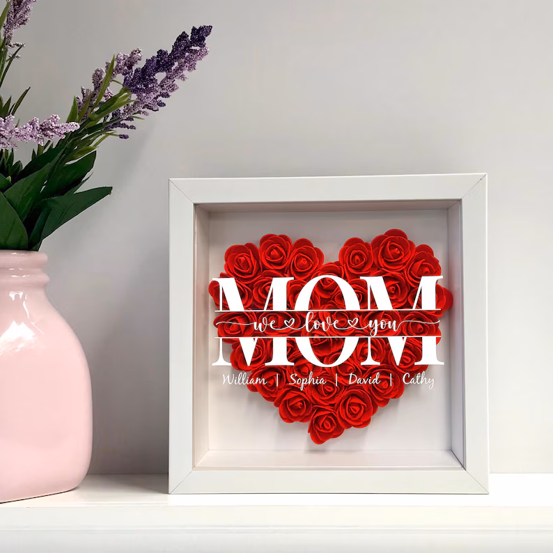 Custom Flower Shadow Box