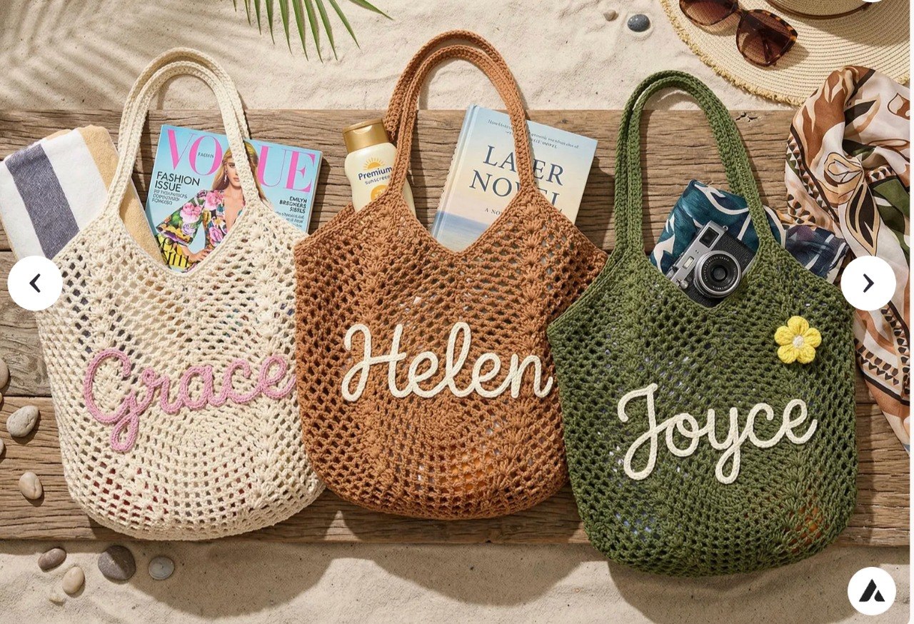 Crochet Mesh Tote Bag