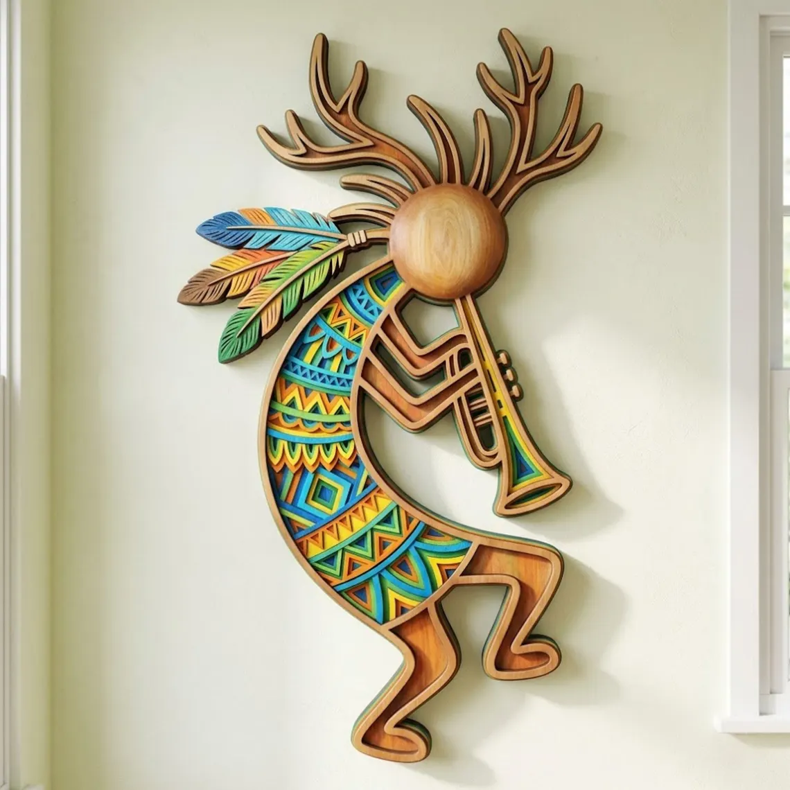 Kokopelli Wooden Wall Art