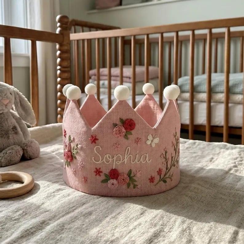 Embroidered crown