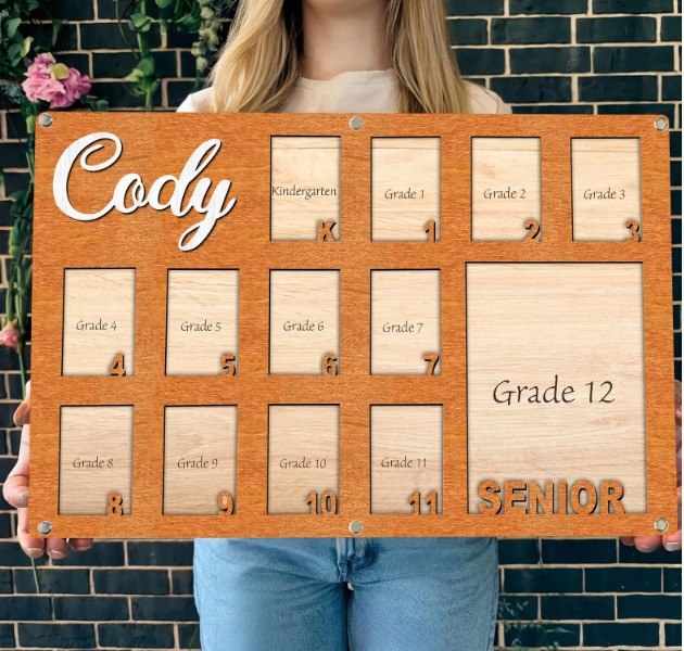 Personalized School Years Photo Frame