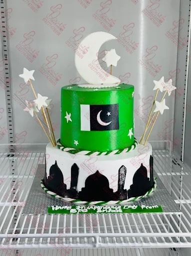 Pakistan Independence Day Cake Design in Lahore