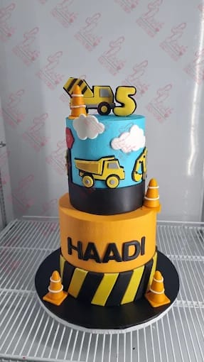 Two Tier Construction Themed Birthday Cake Rawalpindi