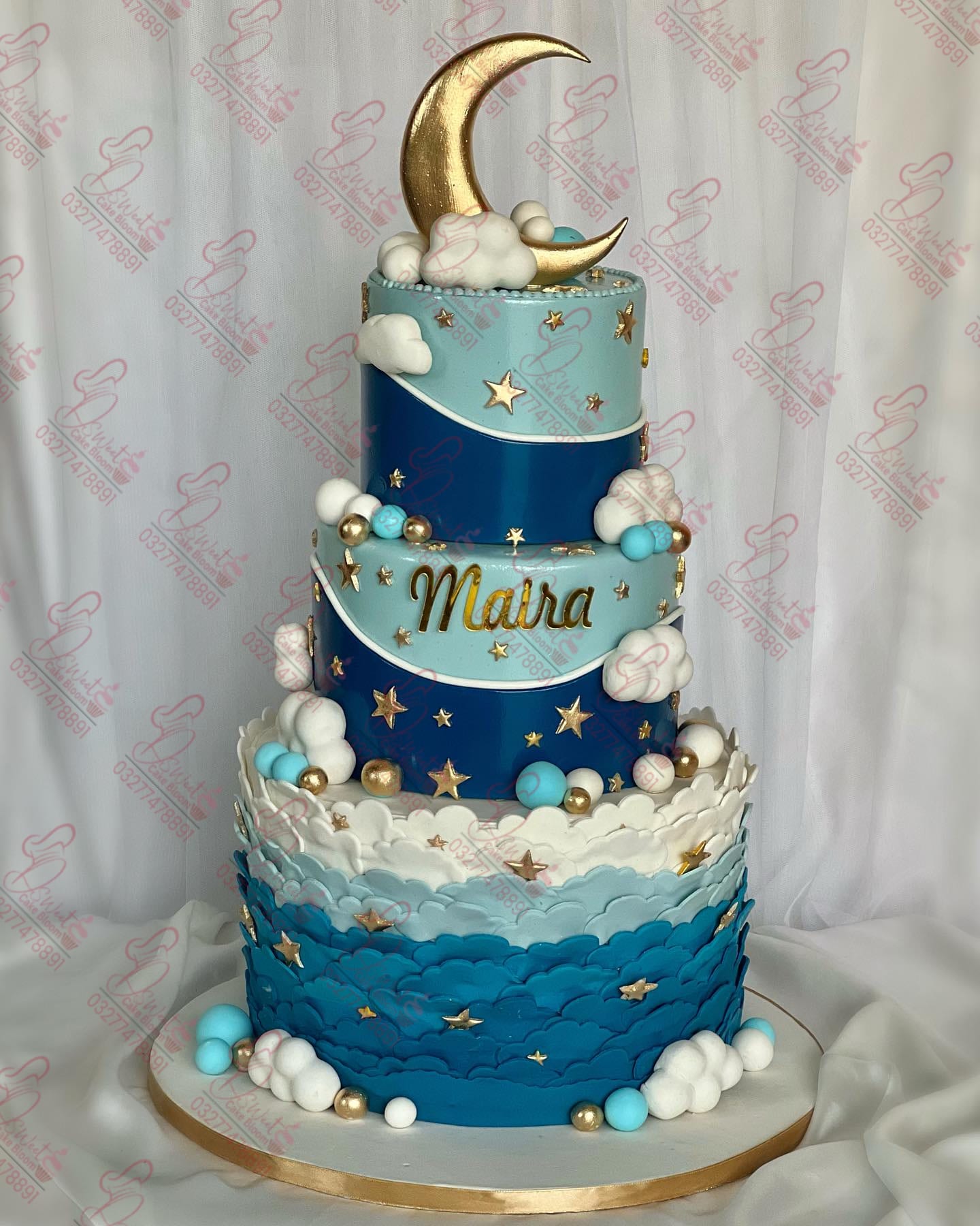 Three Tier Moon Cake Rawalpindi