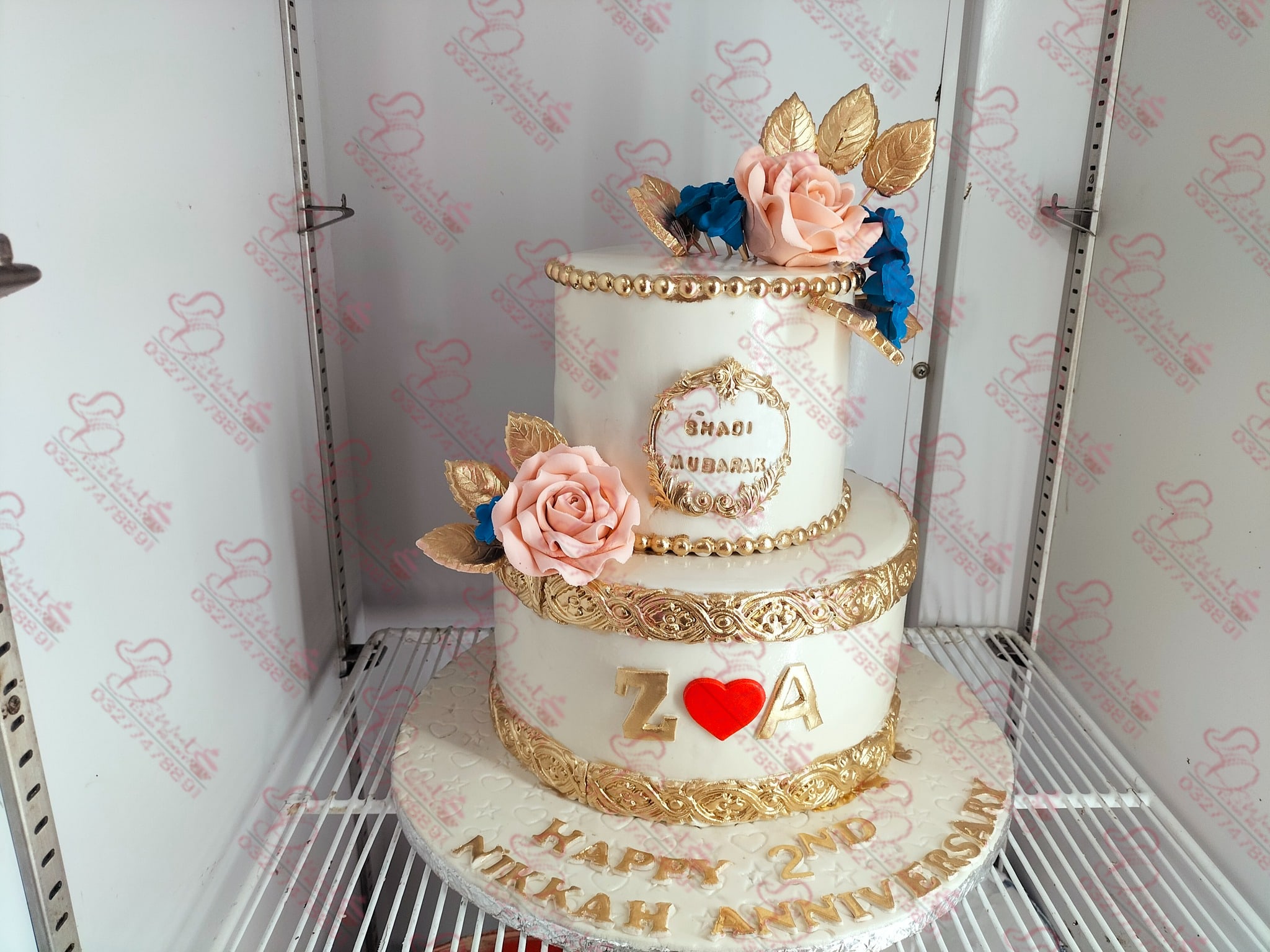 Two Tier Nikkah Anniversary Cake Rawalpindi