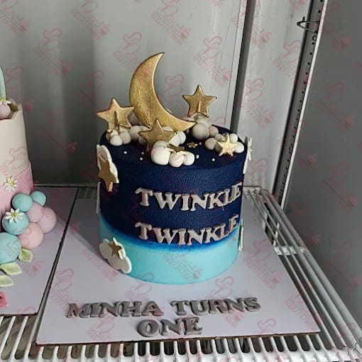 Twinkle Twinkle Little Star Baby Born Cake Rawalpindi