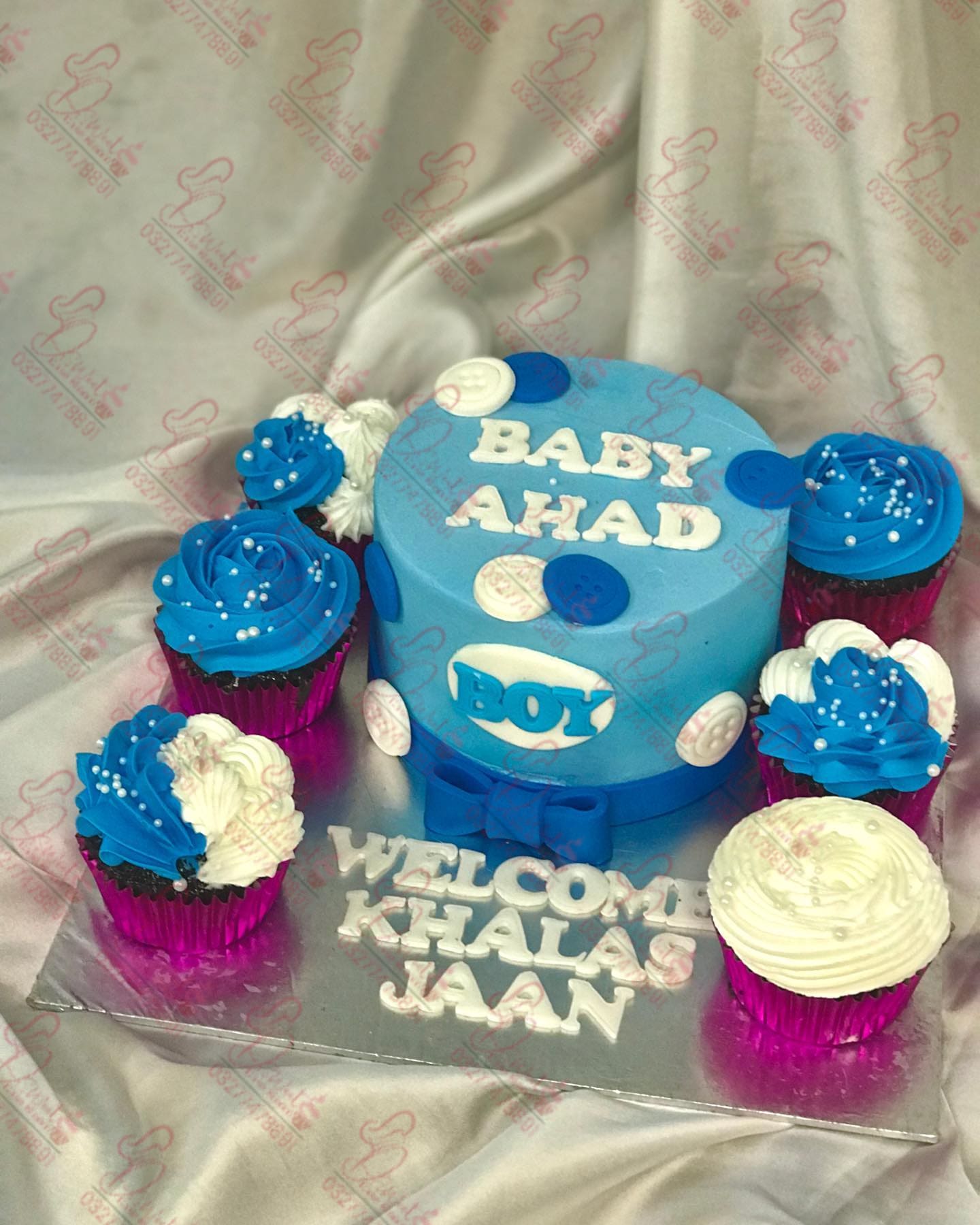 Welcome Baby Boy Baby Born Cake Rawalpindi
