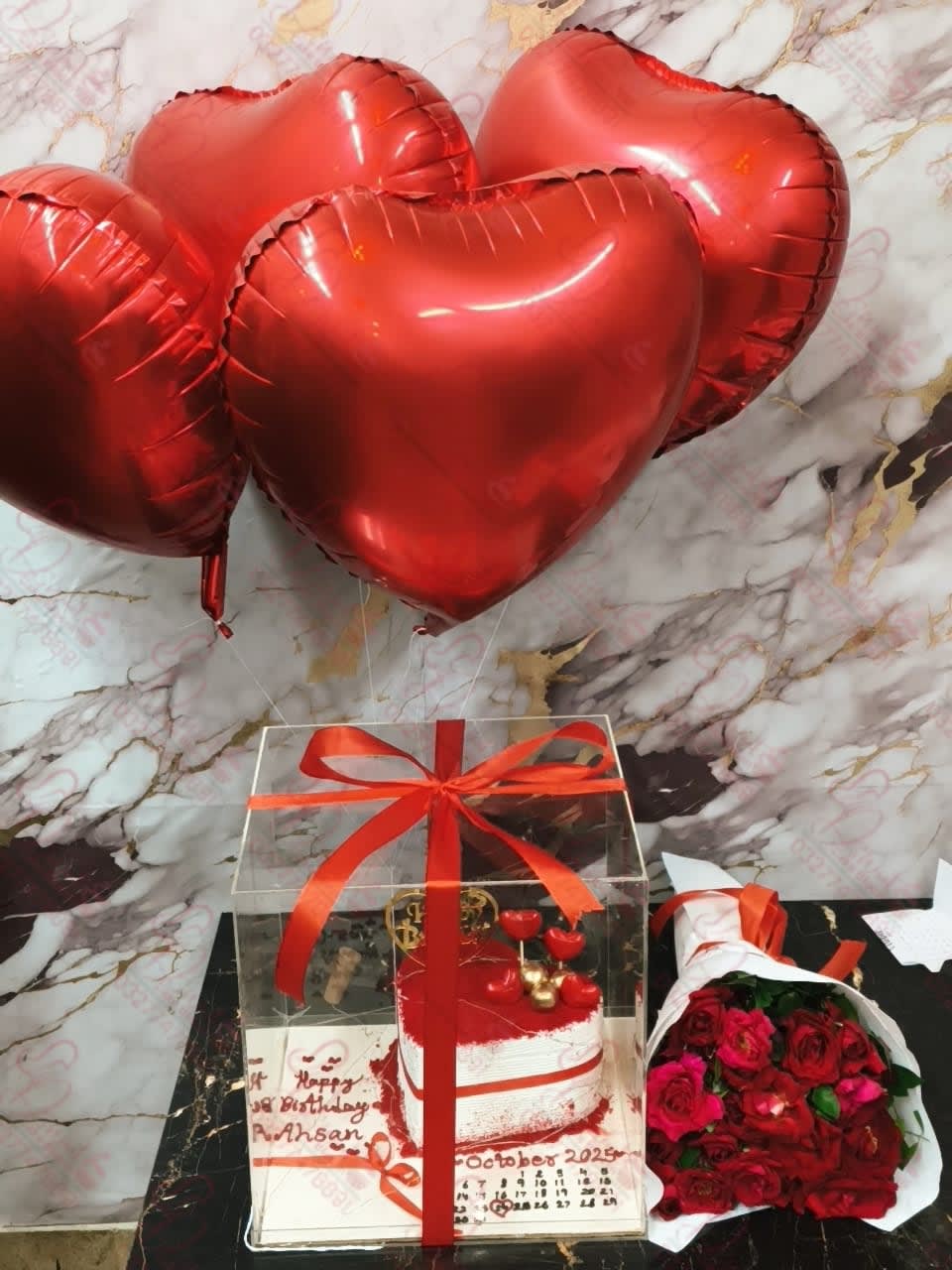 Vintage Lambeth Acrylic Box Cake Rawalpindi