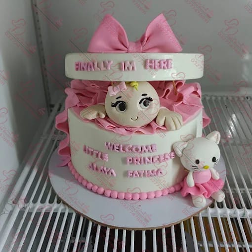 Baby Girl Shower Cake Rawalpindi