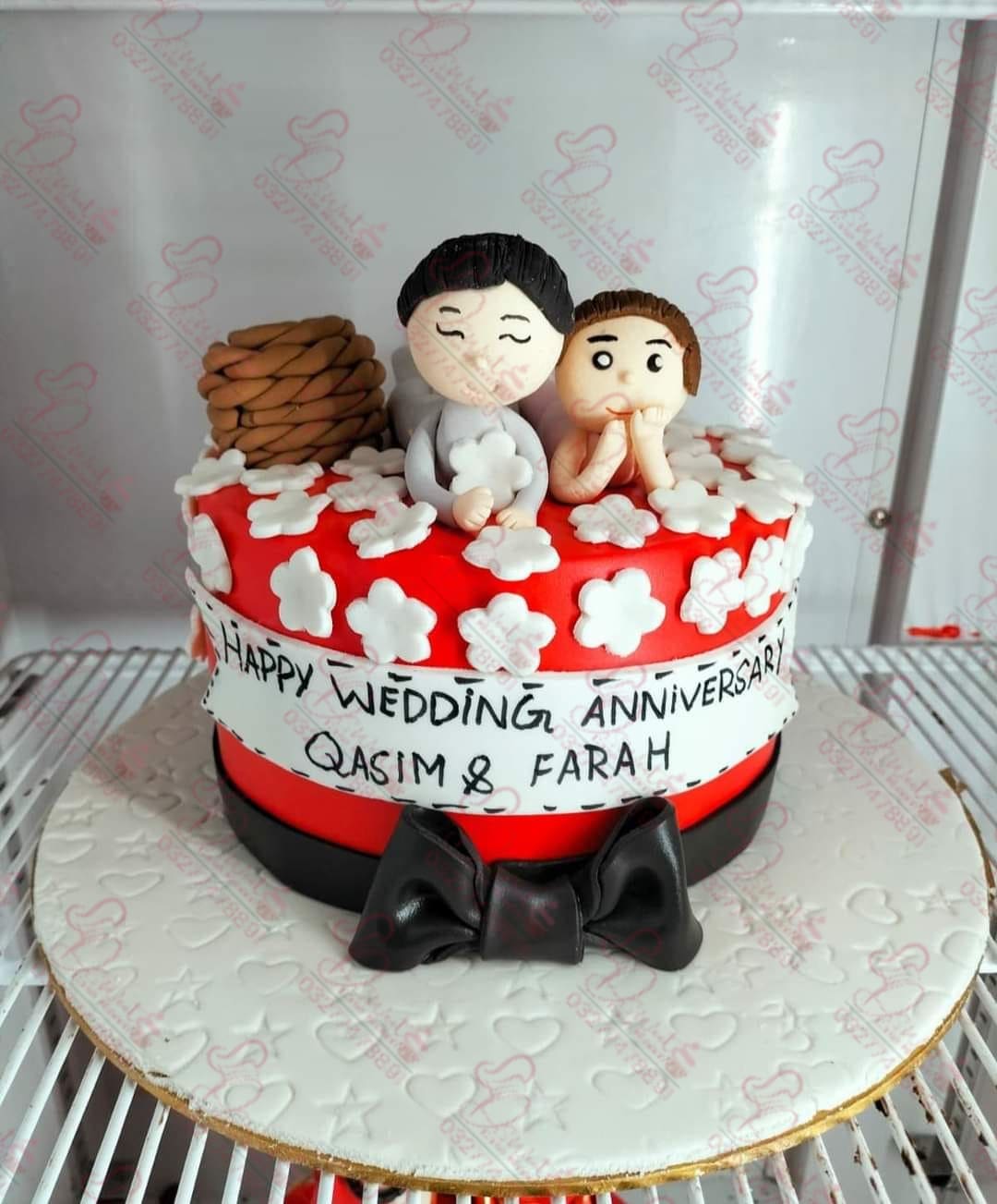 Romantic Wedding Anniversary Cake Faisalabad