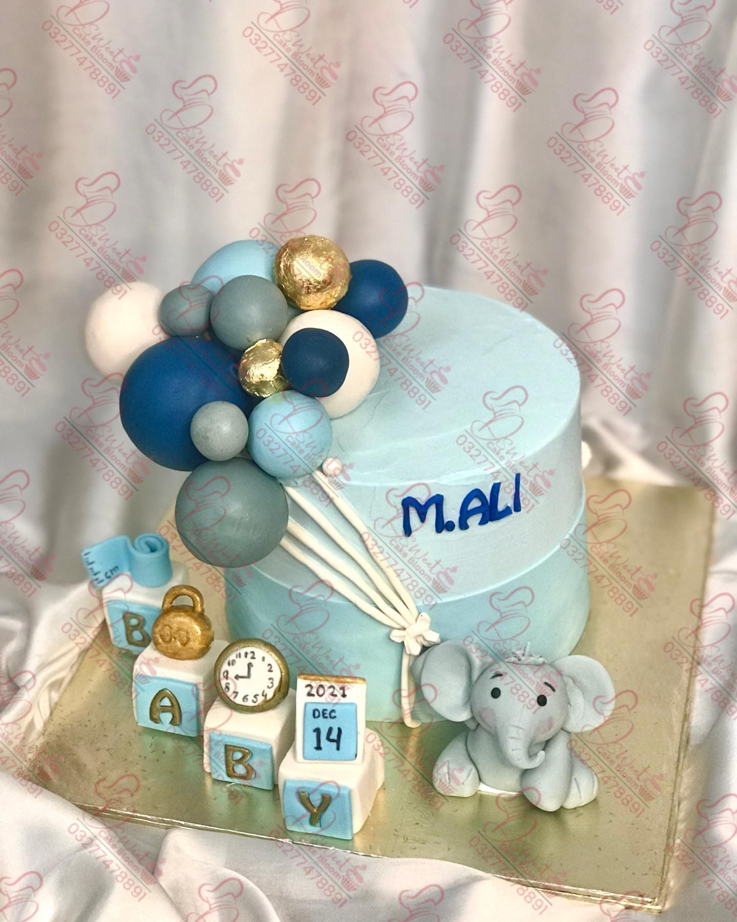 Elephant Baby Shower Cake Rawalpindi
