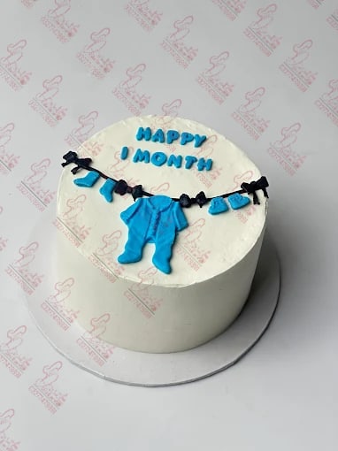 Baby Boy One Month Celebration Cake Rawalpindi