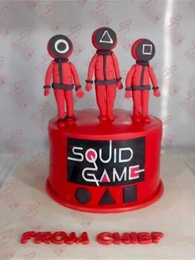Squid Game Baby Boy Birthday Cake Rawalpindi
