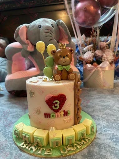 Teddy Bear 3 Months Baby Boy Cake Rawalpindi