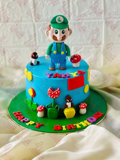 Luigi Super Mario Birthday Cake Rawalpindi