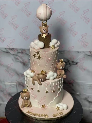 Multi Tier Teddy Bear Birthday Cake Rawalpindi