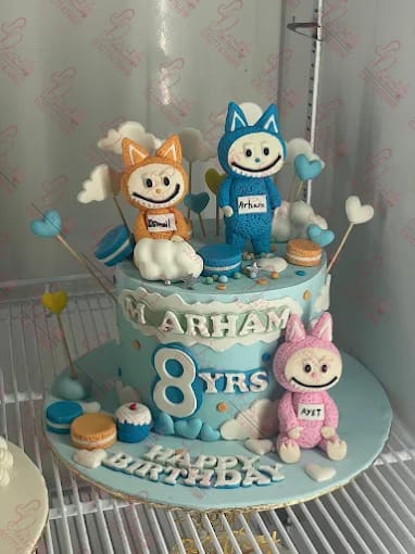 Labubu Themed Two Tier Cake Rawalpindi