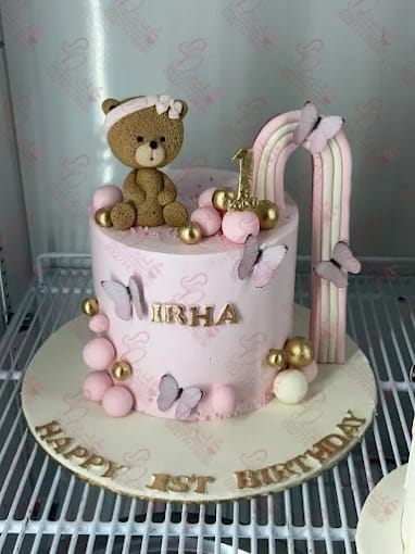 Pink Teddy Bear Baby Boy Cake Rawalpindi
