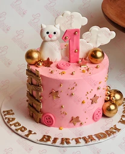 Hello Kitty First Birthday Baby Boy Cake Rawalpindi