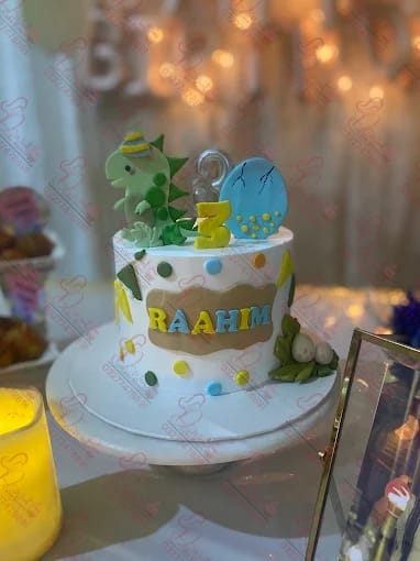 Dinosaur Theme Customized Baby Boy Cake Rawalpindi