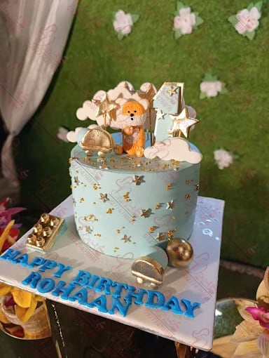 First Birthday Themed Customized Baby Boy Cake Rawalpindi