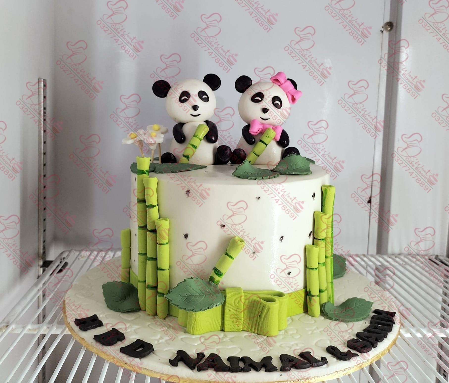 Panda Themed Baby Boy Cake Islamabad