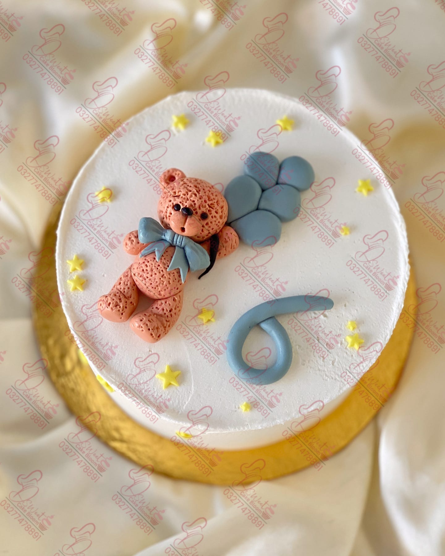 One Pound Teddy Bear Baby Boy Cake Islamabad
