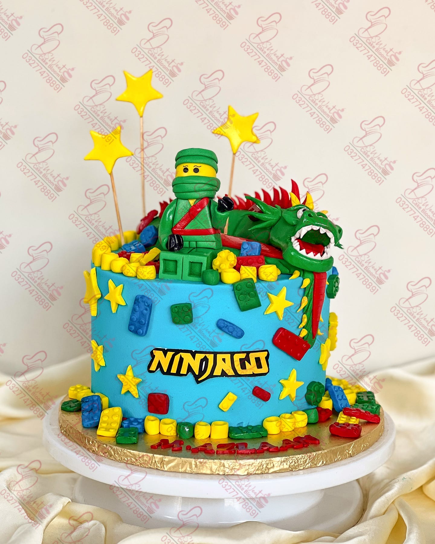 Ninjago Themed Customized Baby Boy Cake Islamabad