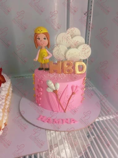 Doll Themed Baby Girl Birthday Cake Rawalpindi