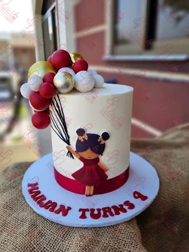 Pink Baby Girl Theme Birthday Cake Rawalpindi