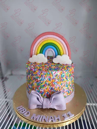 Rainbow Baby Girl Birthday Cake Rawalpindi